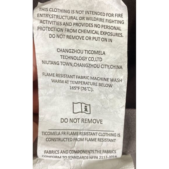 KONRECO Flame Resistant HRC2 Men's Shirt Button Down (Pearl Snap) Great Cond. XL - Picture 10 of 13